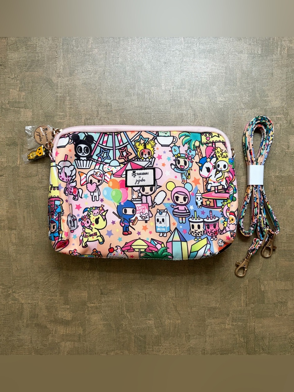 tokidoki x Ju-Ju-Be Kawaii Carnival Large Set Piece, Bee Sweet Honey Bear Zipper